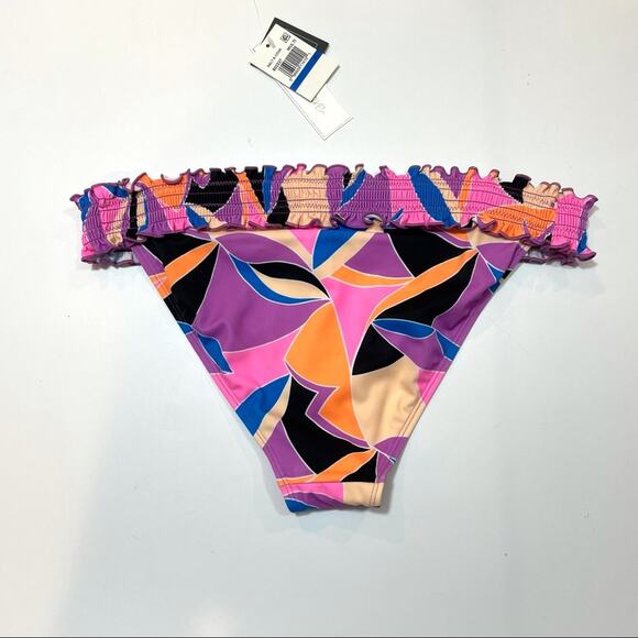 Salt+Cove smocked multicolor bikini swim bottom - Picture 6 of 7